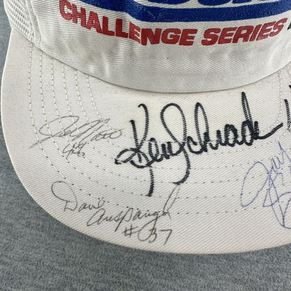 AC DELCO CHALLENGE SERIES- Vtg Multiple Signatures Mesh Back Trucker Hat (Q3) - Picture 3 of 11